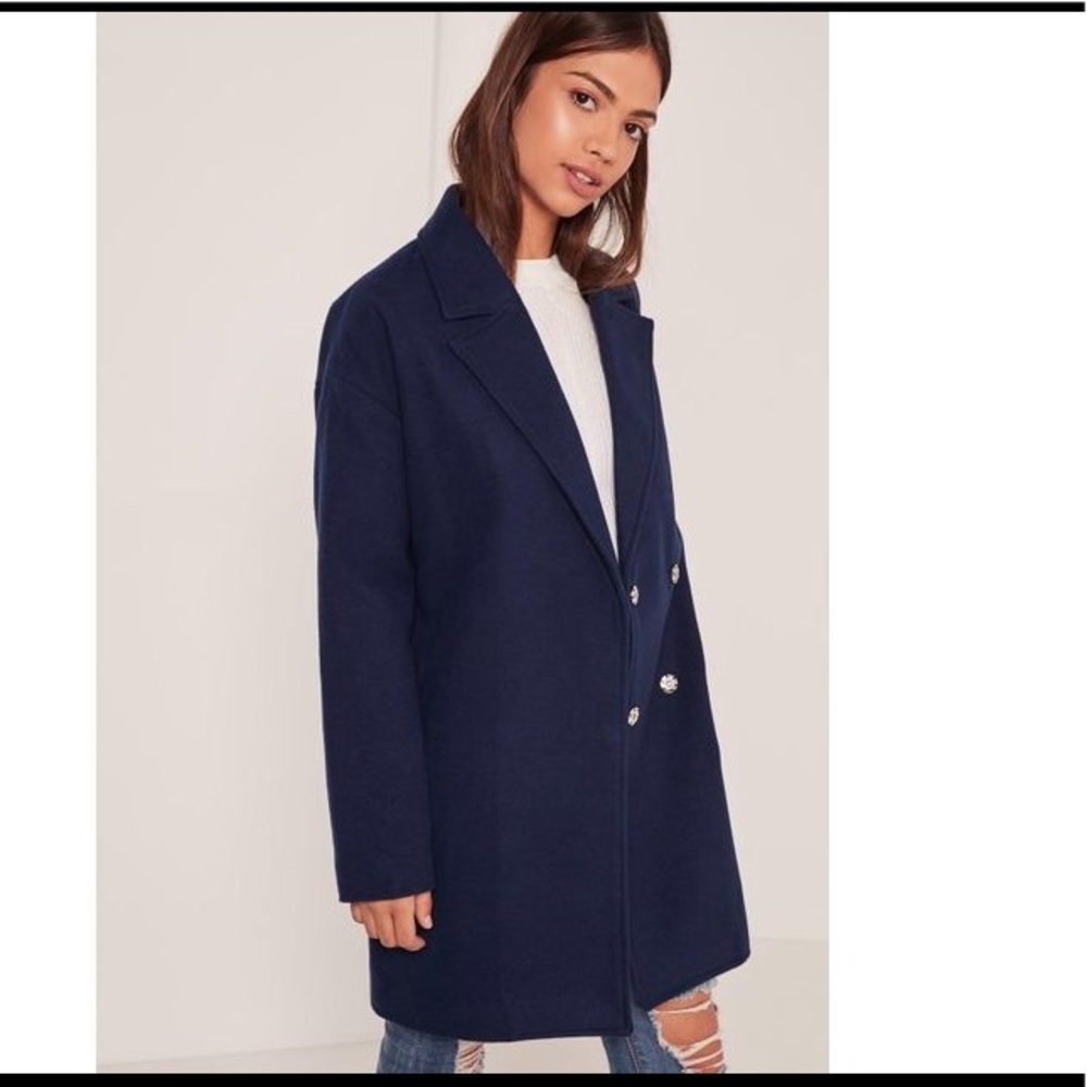 🌵Missguided🍀NWOT🍃Faux Wool Coat
